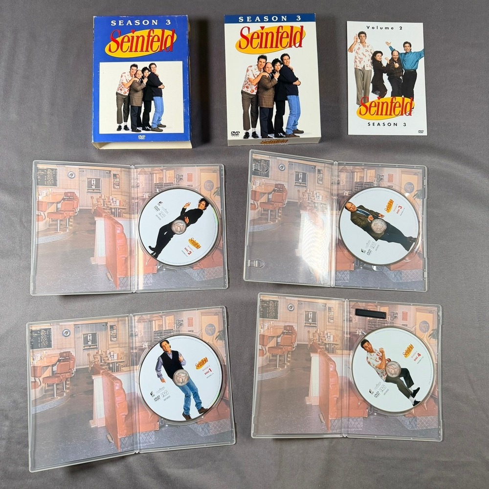 Seinfeld Seasons 1 2 3 DVD Multi Blue Box Set Comedy TV Show Collection - Picture 3 of 9